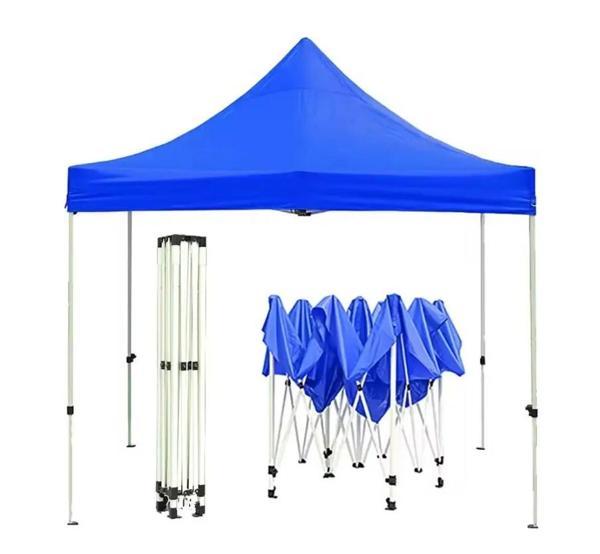 Otomatik Gazebo Çardak 240 X 240 Cm Tente Teras Bahçe Kamelyası Gölgelik Mavi - Image 1