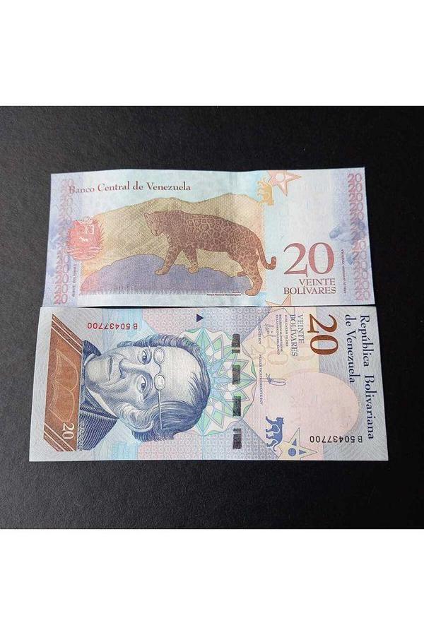 Escoines Koleksiyon 39963682a2fef87aef Venezuela 20 bolivar ÇİL Eski Kağıt Para - Image 1
