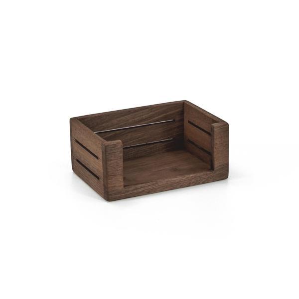 Woodsaka 3Line Kartvizit Kutusu - Ceviz - 11cm x 7.8cm x 4.5cm - Image 1