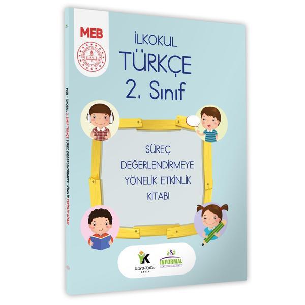 2025 MEB İlkokul 2. Sınıf Türkçe Süreç Değerlendirmeye Yönelik Etkinlik Kitabı (A4 Boyutlu Renkli) - İnformal Yayınları - Image 1