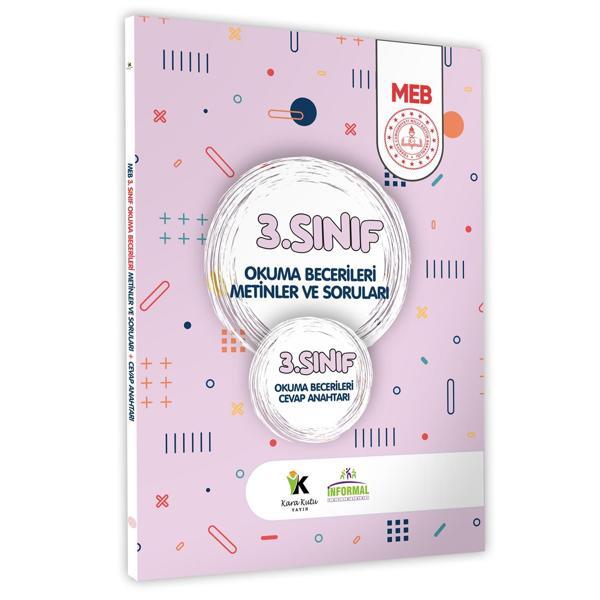 2025 MEB İlkokul 3. Sınıf Okuma Becerileri Metinler ve Soruları Çözüm kitapçık ilaveli (A4 Renkli) - İnformal Yayınları - Image 1