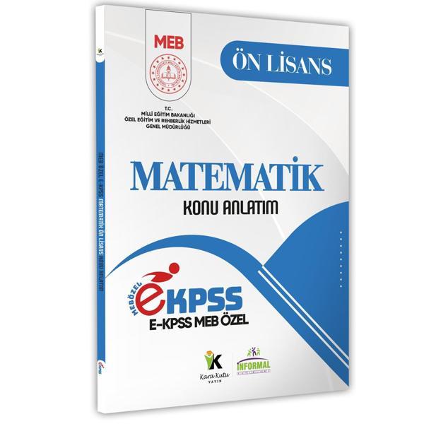 2026 MEB Özel EKPSS Ön Lisans-Ortaöğretim MATEMATİK Konu Anlatım Kitabı(A4 Büyük Boyut Renkli Baskı) - İnformal Yayınları - Image 1