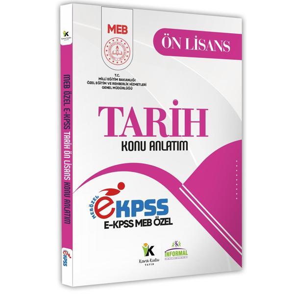 2026 MEB Özel EKPSS Ön Lisans-Ortaöğretim TARİH Konu Anlatımı Kitabı (A4 Büyük Boyutlu Renkli Baskı) - İnformal Yayınları - Image 1