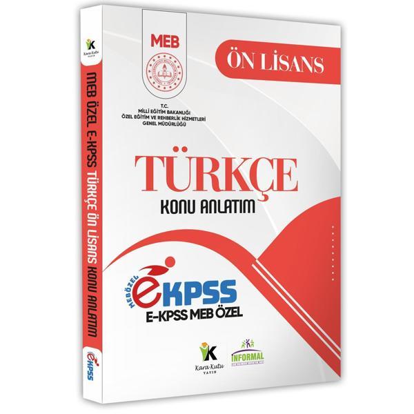 2026 MEB Özel EKPSS Ön Lisans-Ortaöğretim TÜRKÇE Konu Anlatımı Kitabı(A4 Büyük Boyut Renkli Baskı) - İnformal Yayınları - Image 1
