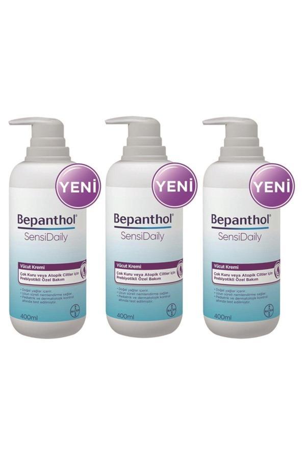 Bepanthol Sensidaily Pompalı Vücut Kremi 3 x 400 ML - Image 1