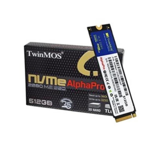 TwinMOS 512GB M.2 PCIe Gen3 NVMe SSD (3600-3250Mb-s) NVME512GB2280AP TLC 3DNAND Ssd - Image 1
