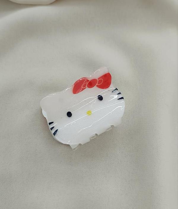 Toka Kedicik Saç Aksesuarı İthal Ürün Mandal Saç Tokası   - Image 1