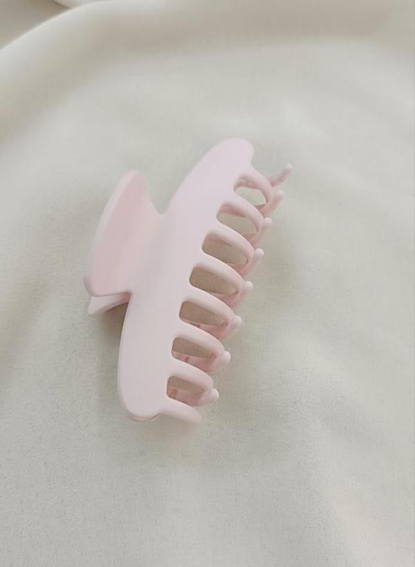 Toka Saç Aksesuarı 9 cm İthal Ürün Mandal Saç Tokası Renk Açık Pembe - Image 1