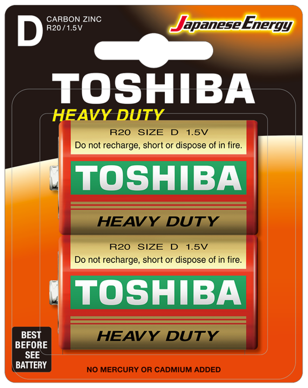 Toshiba D R20KG 1.5V Büyük Pil - 2'li Paket - Image 1