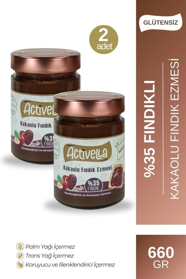 Activella Kakaolu Fındık Ezmesi 330gr %35 Fındıklı X2 - Image 1