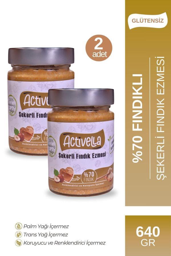 Activella Şekerli Fındık Ezmesi 320gr %70 Fındıklı X2 - Image 1