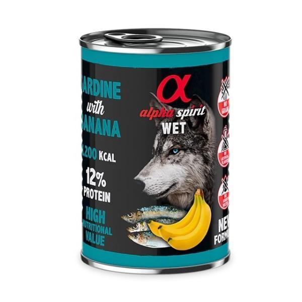 Alpha Spirit Wet Foot Muzlu Sardalyalı Yetişkin Köpek Konservesi 400 Gr - Image 1