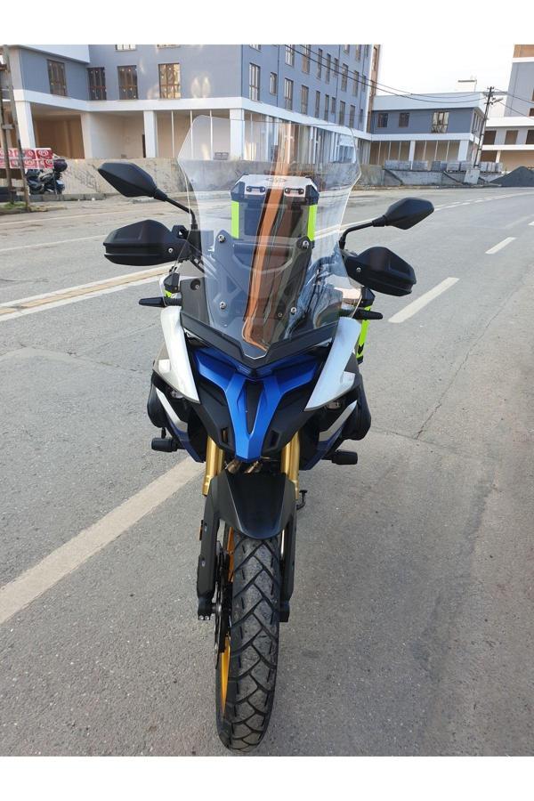 MOTOCAM Voge DS 625X Siperlik Ön Cam 2023-2025 Model 56cm Şeffaf Renkli 4mm SPORTİF MODEL - Image 1
