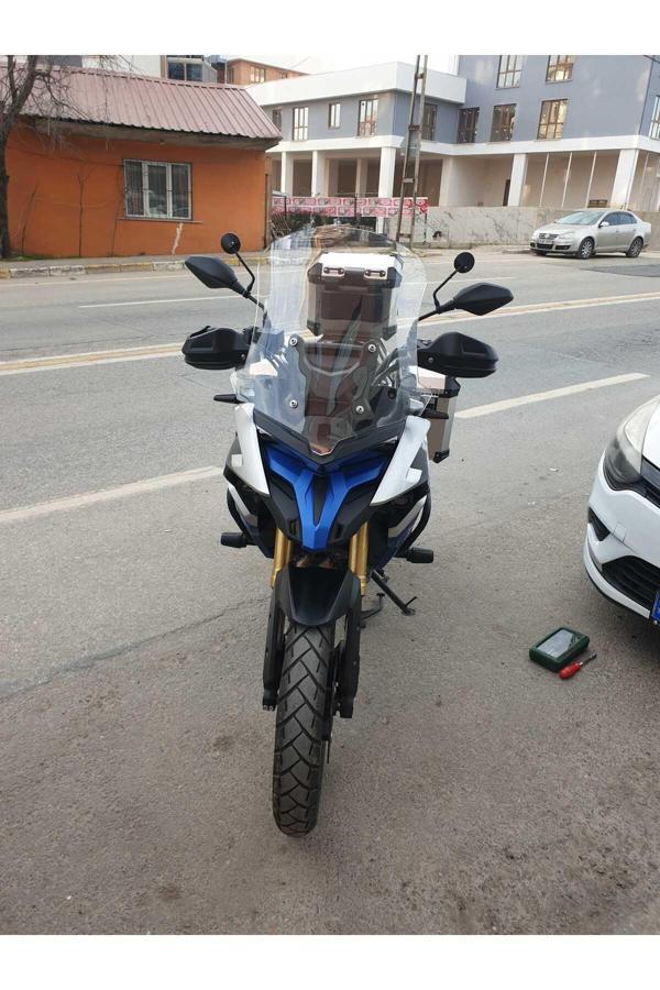 MOTOCAM Voge DS 625X Siperlik Ön Cam 2023-2025 Model 65cm Şeffaf Renkli 4mm UZUN CAM - Image 1