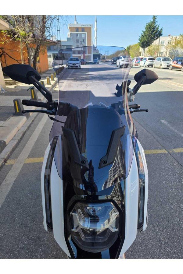 MOTOCAM Dofern JDF 250 T Siperlik Ön Cam 2024-2025 Model 60cm Füme Renkli 4mm UZUN CAM - Image 1