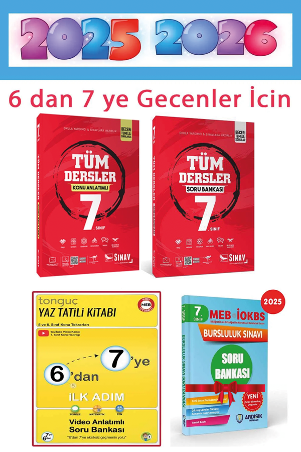 Sınav Yayınları 6 dan 7 ye Geçiş Seti Tüm Dersler Soru Konu Set - Sınav Yayınları - Image 1