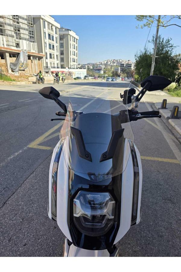 MOTOCAM Dofern JDF 250 T Siperlik Ön Cam 2024-2025 Model 60cm Şeffaf Renkli 4mm UZUN CAM - Image 1