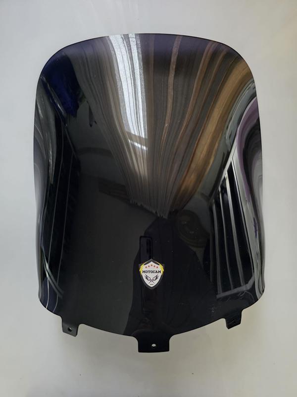 MOTOCAM Yamaha Xmax Siperlik Ön Cam 2007-2010 Model 47cm Siyah Renkli 4mm ORİJİNAL BOYLU - Image 1