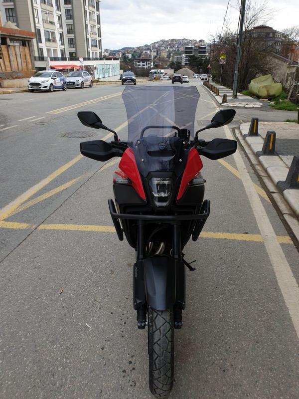 MOTOCAM Honda NX 500 Ön Cam 2025 Model 44cm Füme Renkli 4mm UZUN CAM - Image 1