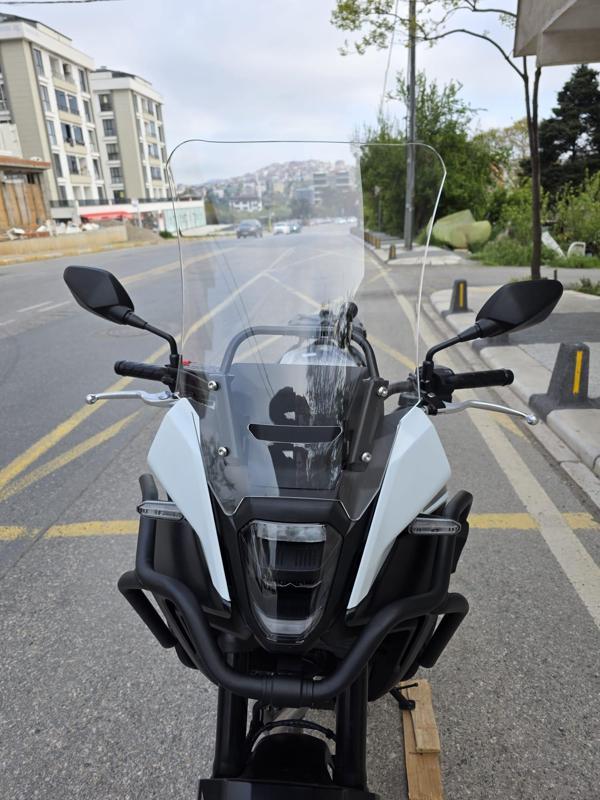 MOTOCAM Honda NX 500 Ön Cam 48cm 2025 Model Şeffaf Renkli 4mm UZUN CAM - Image 1