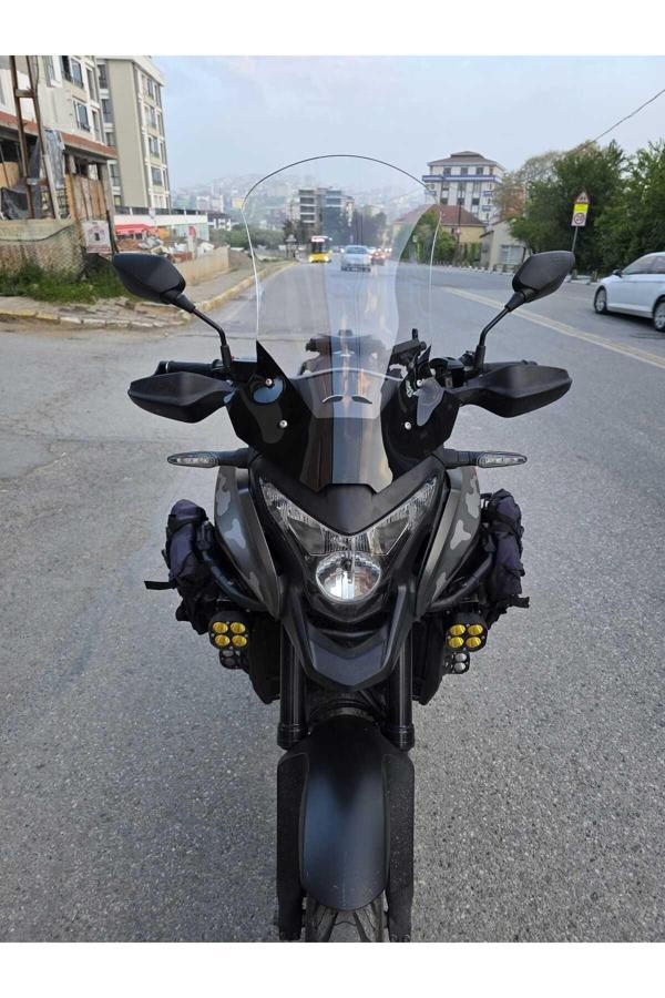 MOTOCAM Honda VFR 1200 Siperlik Ön Cam 2012-2015 Model 58cm Şeffaf Renkli 4mm - Image 1