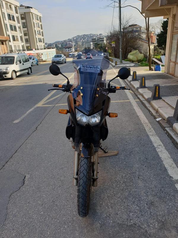 MOTOCAM Kawasaki KLE 500 Siperlik Ön Cam 2005-2008 Model 58cm Füme Renkli 4mm UZUN CAM - Image 1