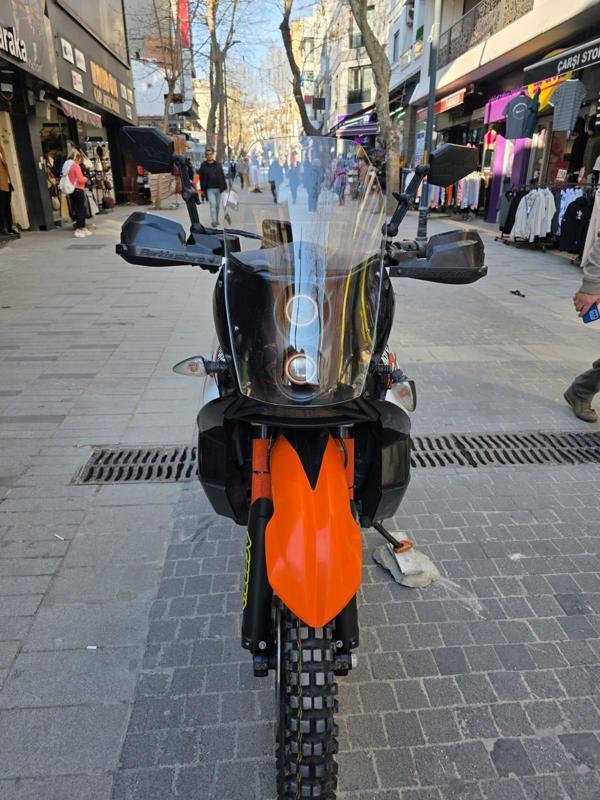 MOTOCAM KTM 950-990 Adventure KİT RALLY Replikaa Siperlik Ön Cam 51cm Tam şeffaf Renkli 4mm - Image 1