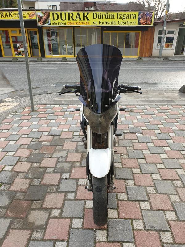 MOTOCAM Mondial 180 Z One S Siperlik Ön Cam 58cm 2014 2022 Model Siyah Renkli - Image 1