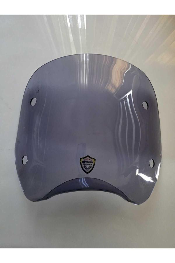 MOTOCAM Piaggio Beverly 500 Ön Uzatma Camı 2001-2007 Model 34cm Füme Renkli 4mm APARATSIZDIR - Image 1