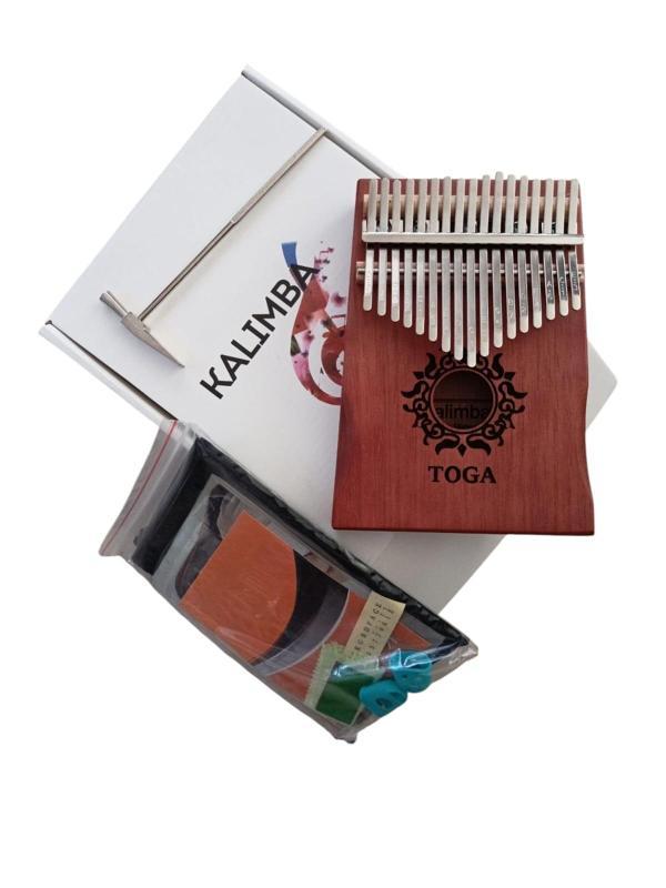 P95 Kalimba - Ahşap Maun 17 Tuşlu başparmak piyanosu - Image 1