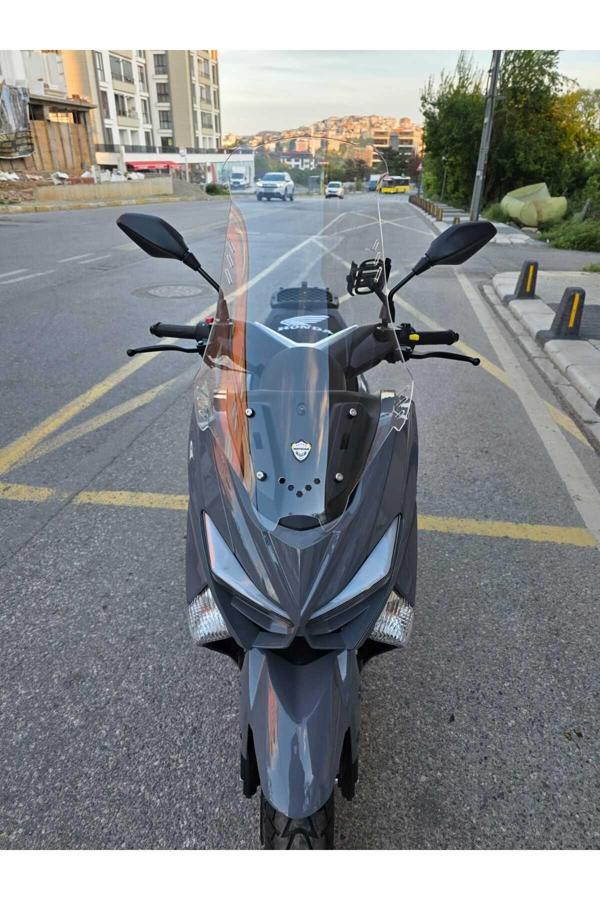 MOTOCAM Revolt RSX4 Siperlik Ön Cam 2022-2025 Model 75cm Şeffaf Renkli 4mm ORTA BOYLU - Image 1