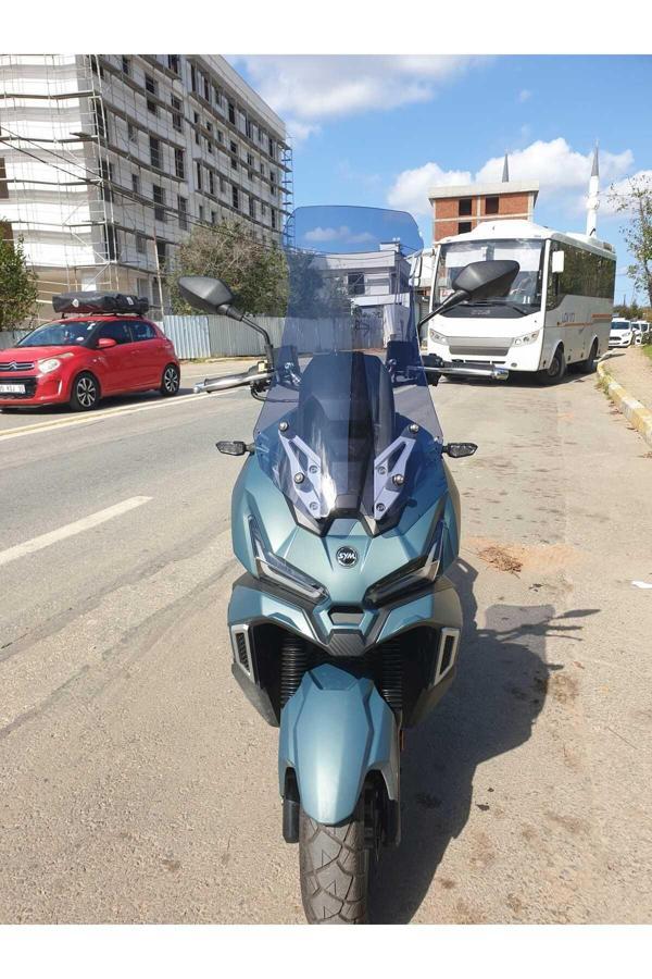 MOTOCAM SYM Adx 125 Siperlik Ön Cam 2023-2025 Model 62cm Füme Renkli 4mm - Image 1