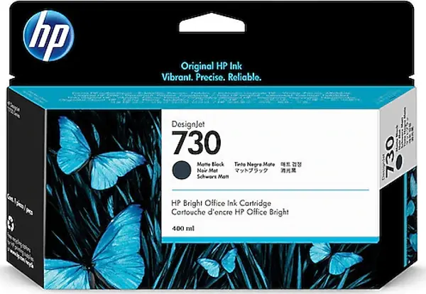 730 Matte Black Mat Siyah 300ML Plotter Kartuşu P2V71A - Image 1