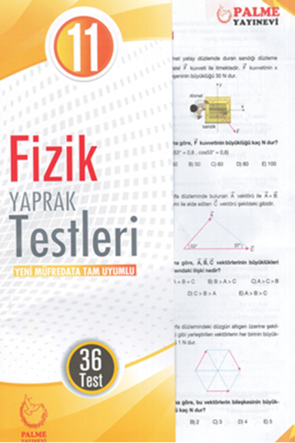 Palme Yayınevi 11, Sınıf Fizik Yaprak Testi ( 36 Test ) - Palme Yayınları - Image 1