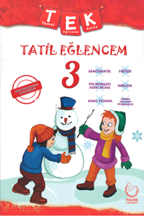 Palme Yayınevi 3, Sınıf Tek Tatil Eğlencem Seti - Palme Yayınları - Image 1