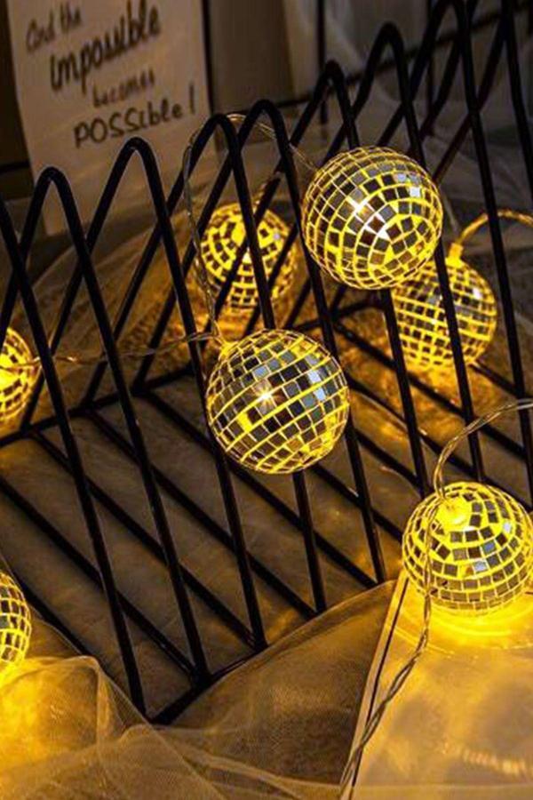 Jasper Mini Disko Topu Dekoratif Süsleme Led 2 Metre - Image 1