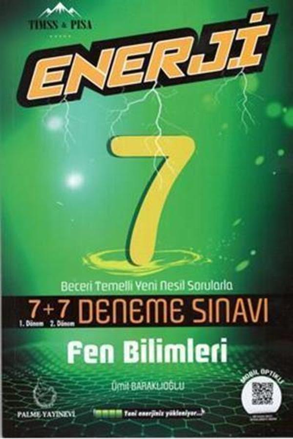 Palme Yayınevi 7, Sınıf Enerji Fen Bilimleri 7+7 Deneme Sınavı - Palme Eğitim - Image 1