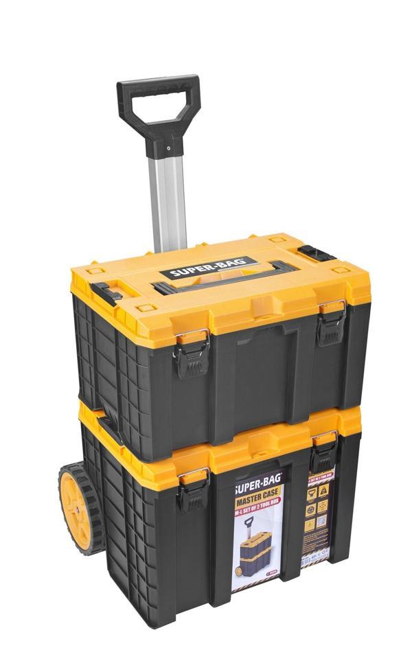 Master Case Tekerlekli 2’li Set Büyük Tekerlekli Teknisyen Takım Çantası M-L - Image 1