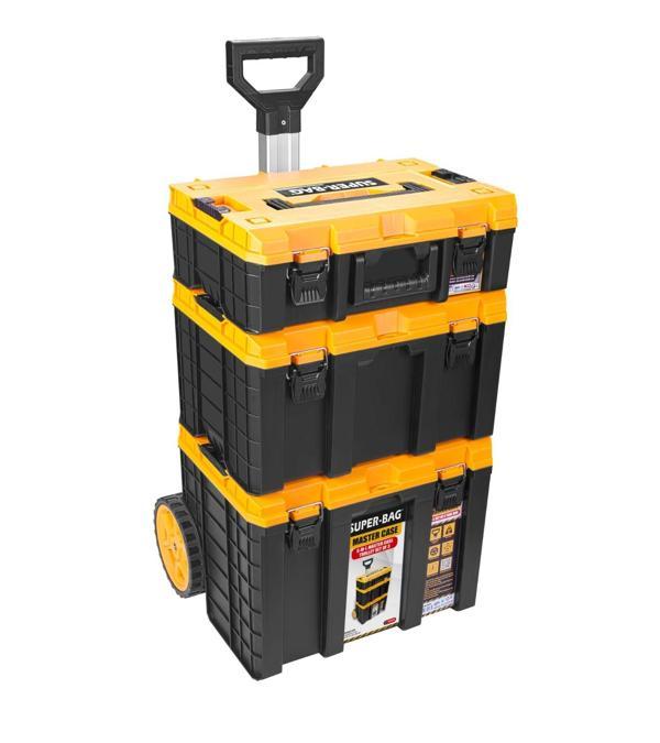 Master Case Tekerlekli 3’lü Set Büyük Tekerlekli Teknisyen Takım Çantası S-M-L - Image 1