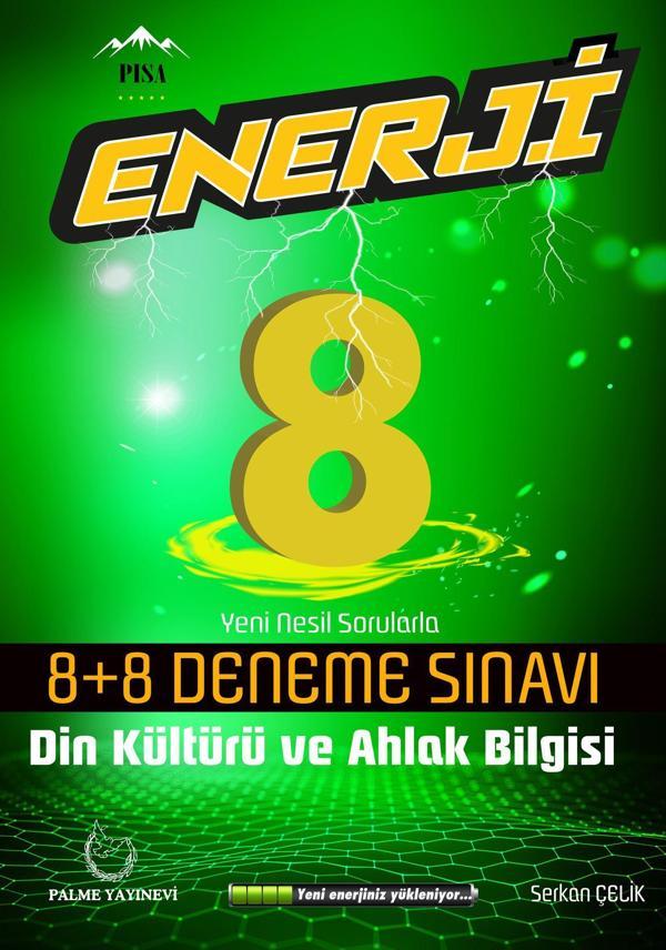Palme Yayınevi 8, Sınıf Enerji Din Kültürü Ve Ahlak Bilgisi 8+8 Deneme - Palme Yayınları - Image 1