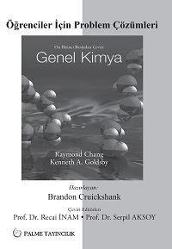 Palme Yayınevi Genel Kimya Chang Problem Çözümleri Kitabı - Palme Yayınları - Image 1