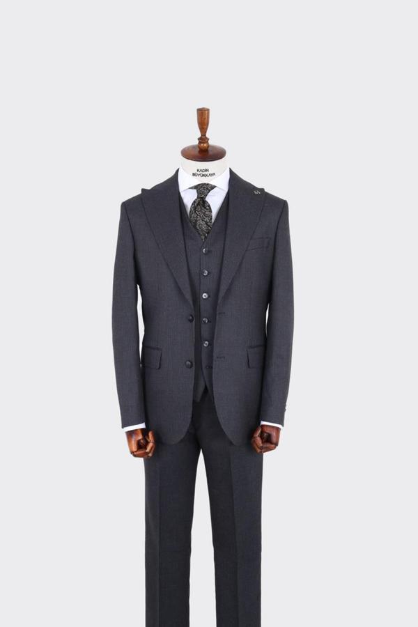 Modern Kesim Yelekli Erkek Takım Elbise - Rahat ve Şık-KAV1069W - Image 1