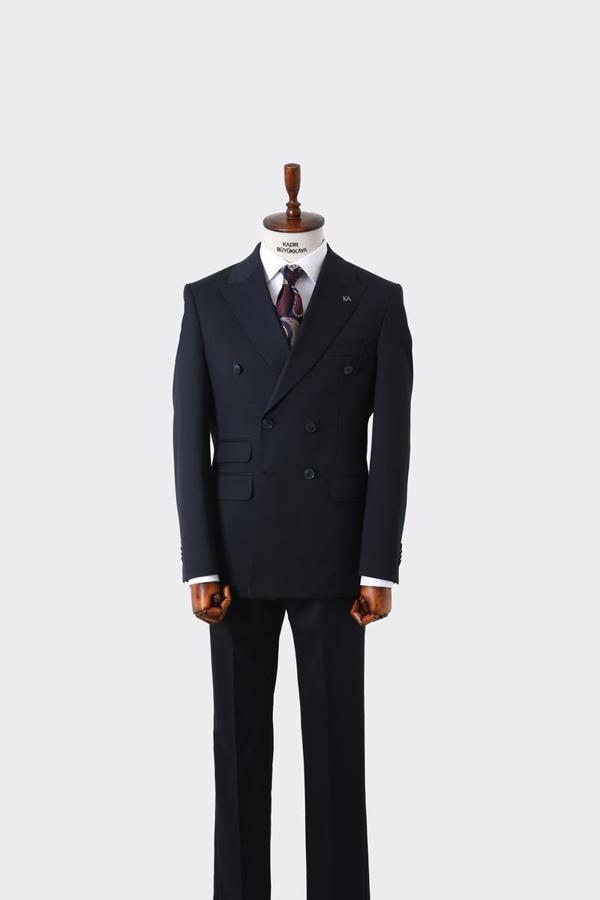 Kruvaze Kesim Modern Erkek Takım Elbise-KAW1249S - Image 1