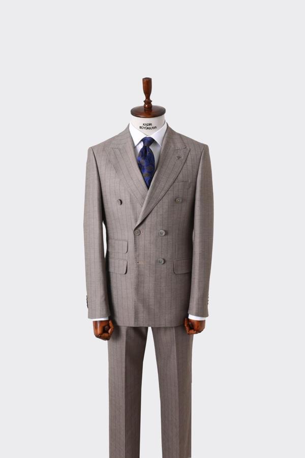 Erkek Takım Elbise - Çift Yırtmaçlı-KAW1257S - Image 1