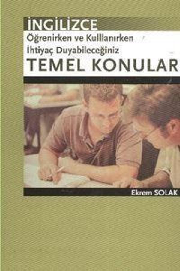 Palme Yayınevi İngilizce Öğrenirken Ve Kullanırken İhtiyaç Duyabileceğiniz Temel Konular Kitabı - Palme Yayınları - Image 1
