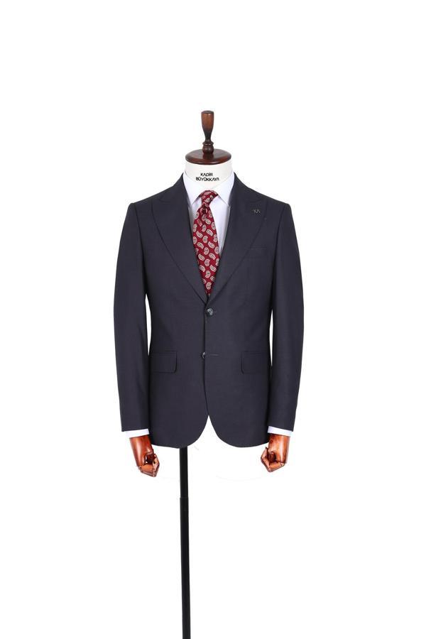 Modern ve Şık Yelekli Erkek Takım Elbise - Slim Fit Dört Mevsim-KAW1043S - Image 1
