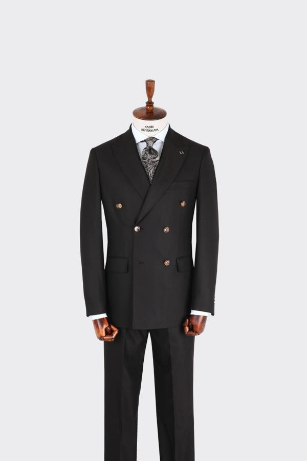 Kırlangıç Yaka Kruvaze Erkek Takım Elbise-KAX1257S - Image 1