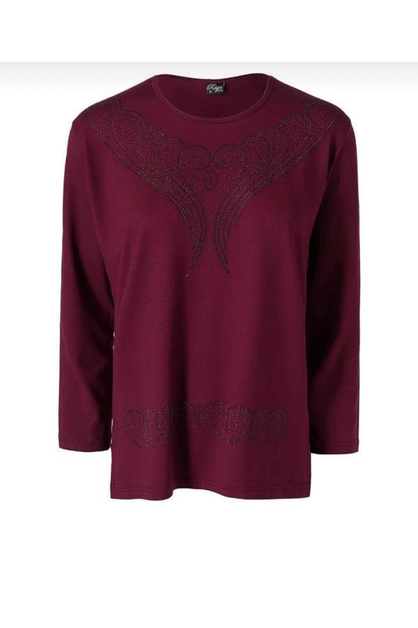 Kuraff Giyim Anneler Gününe Özel İşlemeli Taşlı Anne Penye - Image 1