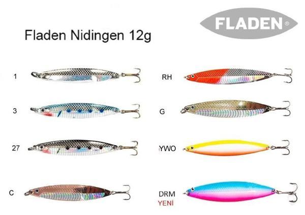 Nıdıngen Flash Yeni Seri Lüfer Kaşık 12Gr Renk:Rh - Image 1