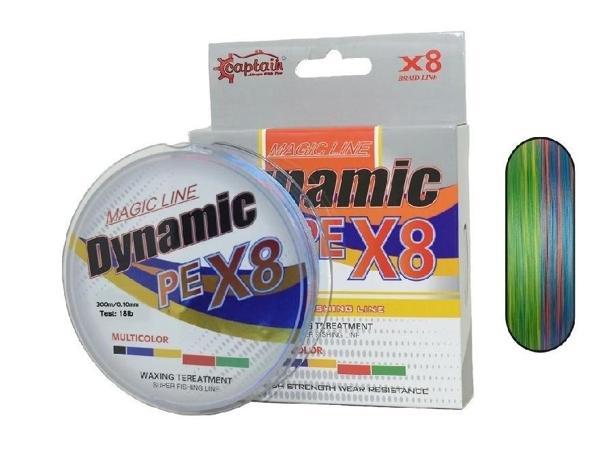 Captain Dynamic Pe 8X Örgü İpi Misina 0,16Mm 300Mt Multi Color - Image 1